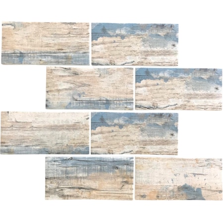Apollo Tile Blue And Beige Subway 9.18 sq.ft 11.5 in. x11.5 in. Recycled Glass Tile, 10PK APLNNR9904BLEC37